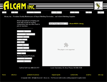 Tablet Screenshot of alcaminc.com